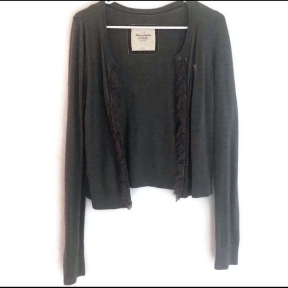 Abercrombie Gray Sweater 🌚 - Picture 1 of 4